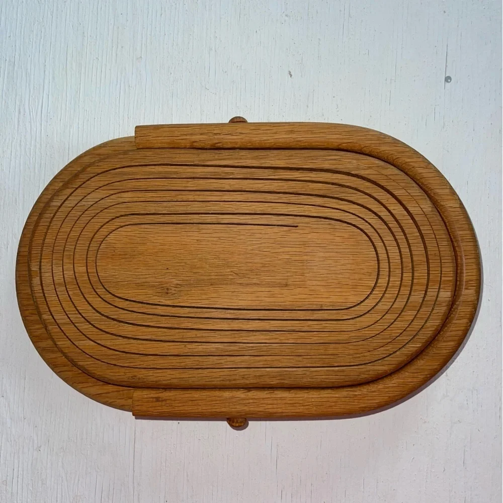 Collapsible Oak Basket